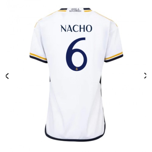 Dámy Fotbalový dres Real Madrid Nacho #6 2023-24 Domácí Krátký Rukáv